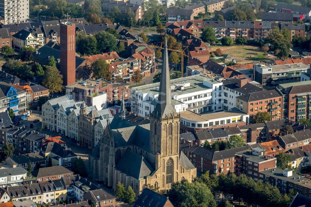 Wesel aus der Vogelperspektive: Willibrordi-Dom in Wesel im Bundesland Nordrhein-Westfalen