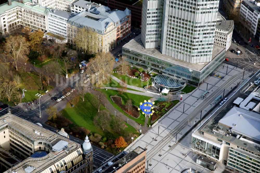 Frankfurt am Main von oben - Willy-Brandt-Platz Frankfurt am Main