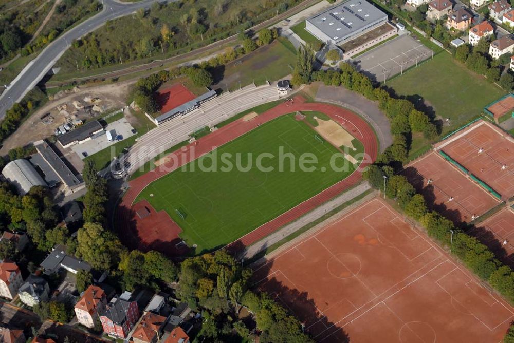 Weimar von oben - Wimaria-Stadion