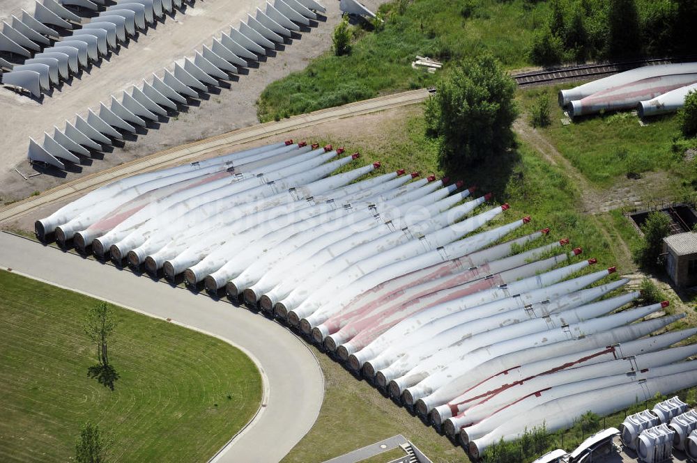 Magdeburg aus der Vogelperspektive: Windenergieanlagenhersteller ENERCON GmbH Magdeburg