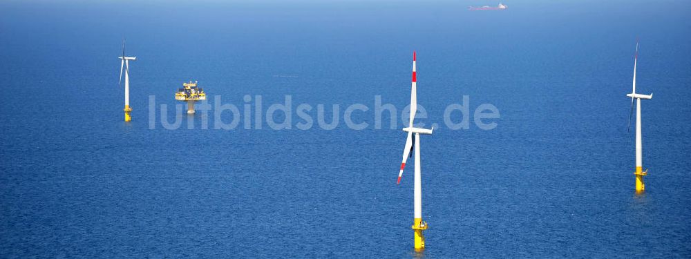 Luftbild Zingst - Windkraftanlage EnBW Baltic 1 in der Ostsee