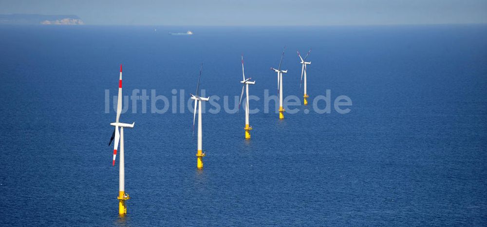 Zingst aus der Vogelperspektive: Windkraftanlage EnBW Baltic 1 in der Ostsee