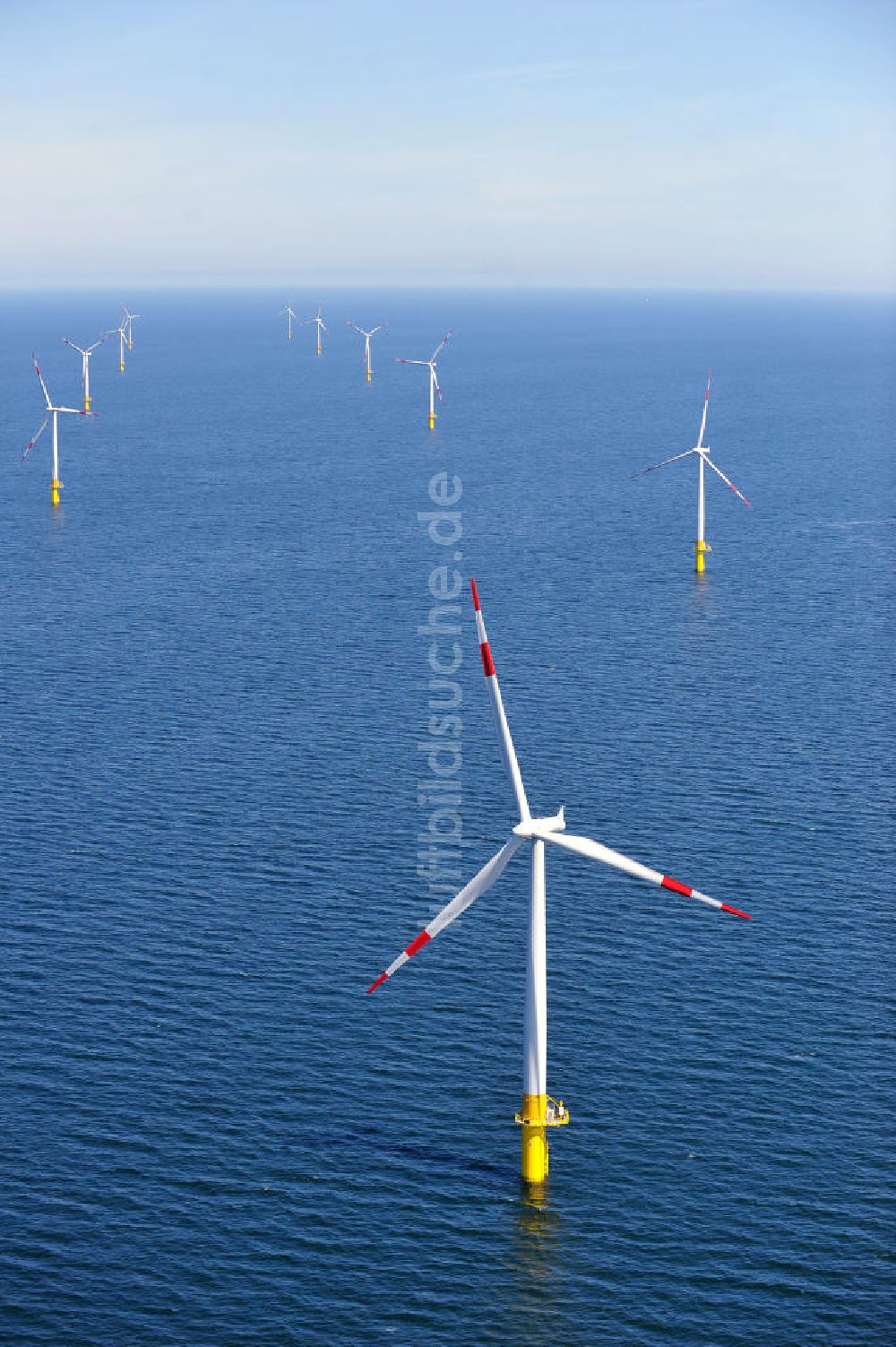 Zingst aus der Vogelperspektive: Windkraftanlage EnBW Baltic 1 in der Ostsee