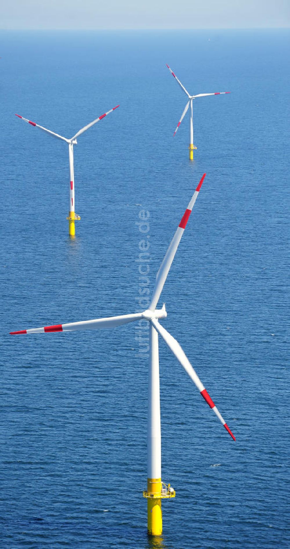 Luftaufnahme Zingst - Windkraftanlage EnBW Baltic 1 in der Ostsee