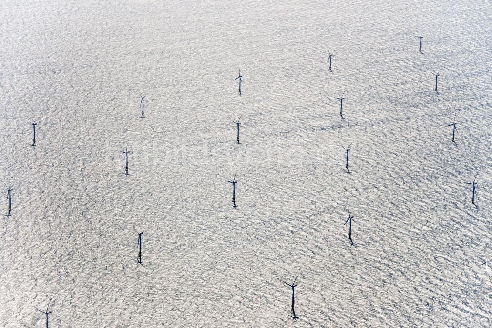 Luftbild Dranske - Windkraftanlage EnBW Baltic 2 in der Ostsee in Mecklenburg-Vorpommern