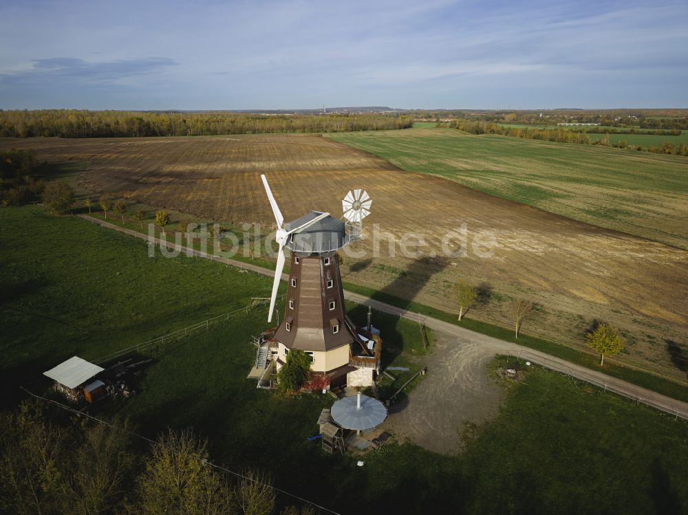 Luftbild Borna - Windmühle in Borna im Bundesland Sachsen, Deutschland