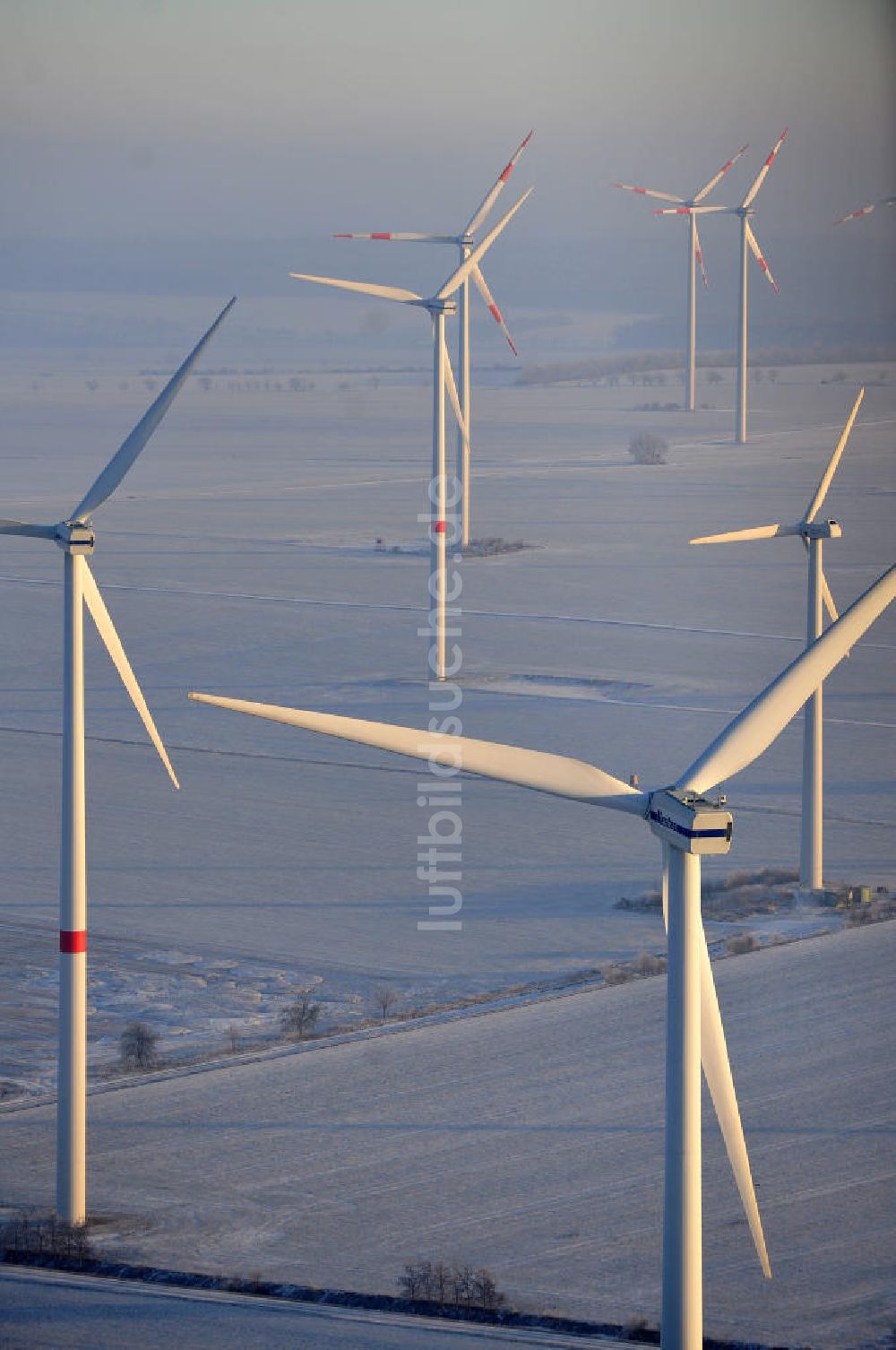 Badeleben von oben - Windpark in Badeleben