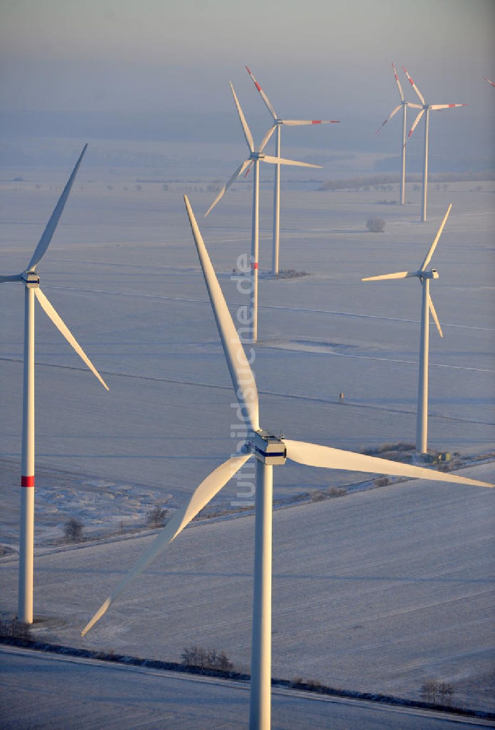 Luftbild Badeleben - Windpark in Badeleben