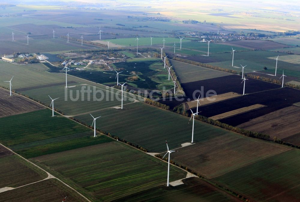 Luftbild Eckolstädt - Windpark bei Eckolstädt in Thüringen