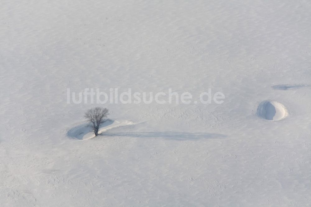 Tutow aus der Vogelperspektive: Winterlandschaft 4