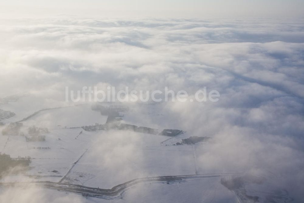 Luftaufnahme Tutow - Winterlandschaft