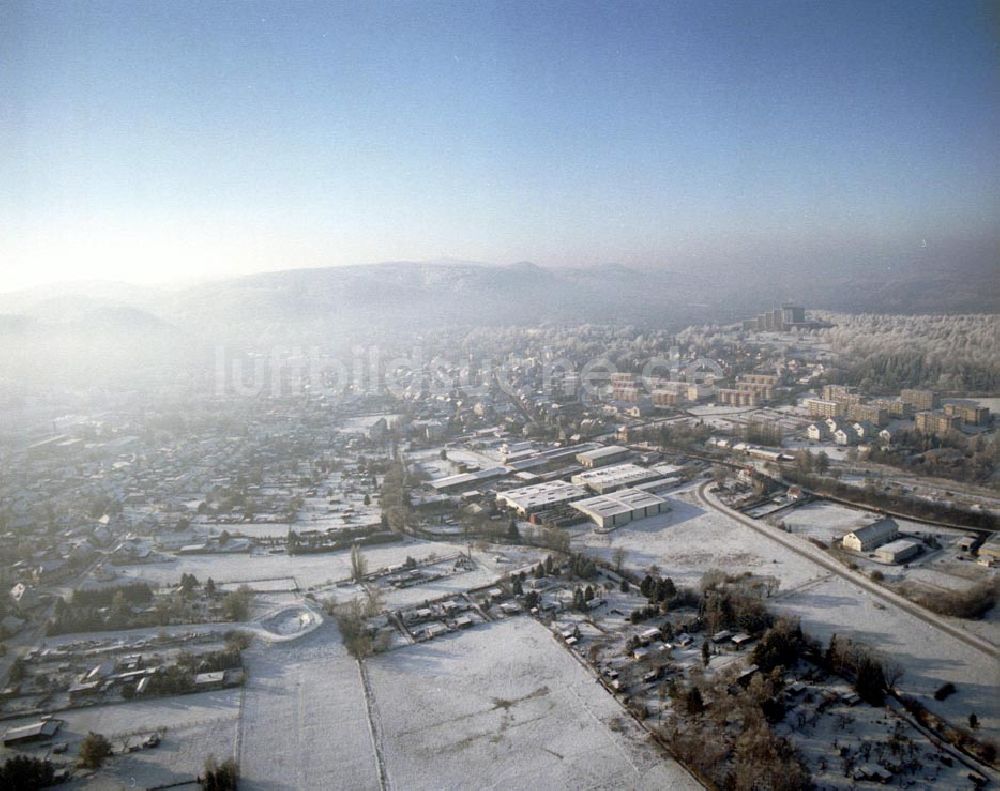 Luftbild Friedrichroda inThüringen - Winterlandschaft in Friedrichroda - Thüringen 10.12.02