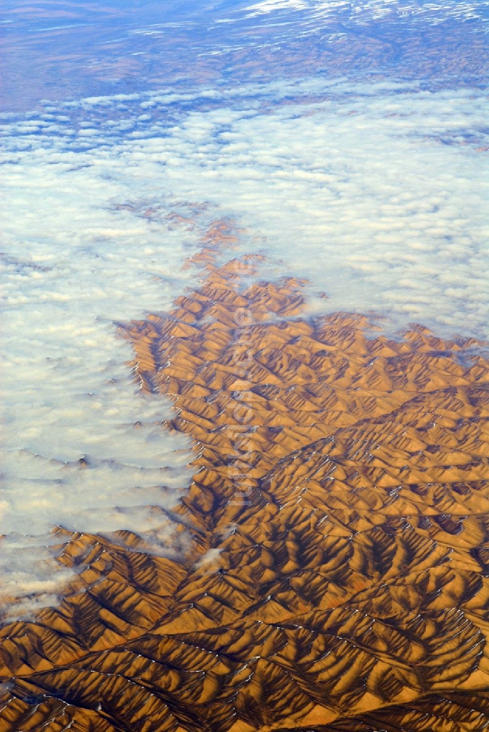 Luftbild Kandahar - Winterluftbild Felsen- und Berglandschaft Hindukusch in Kandahar in Afghanistan