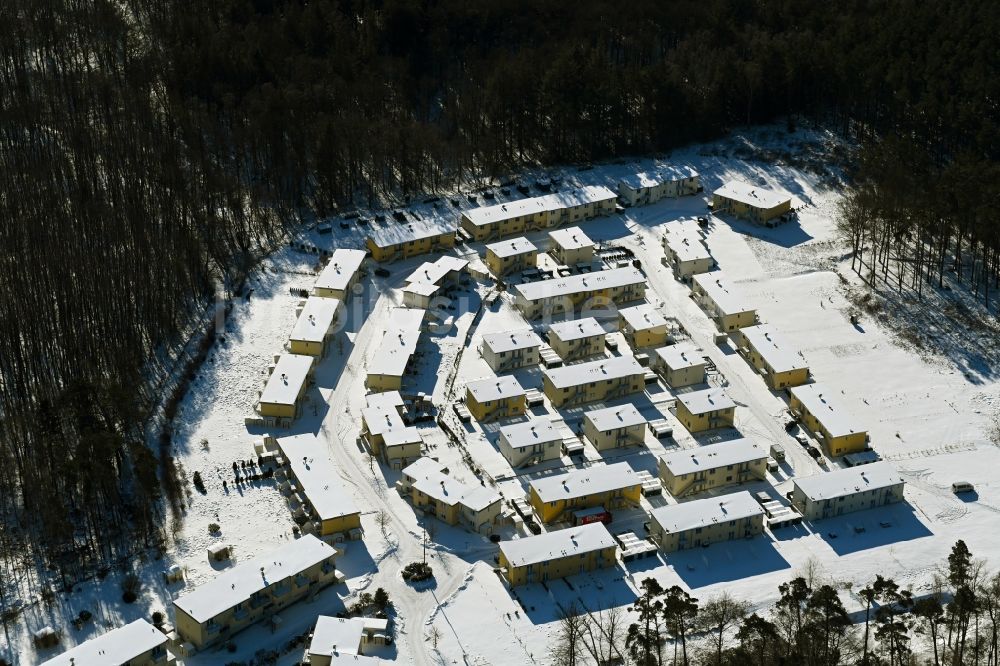 Luftbild Gelbensande - Winterluftbild Ferienwohnungsanlage Küstenwald im Ortsteil Müritz in Gelbensande im Bundesland Mecklenburg-Vorpommern, Deutschland