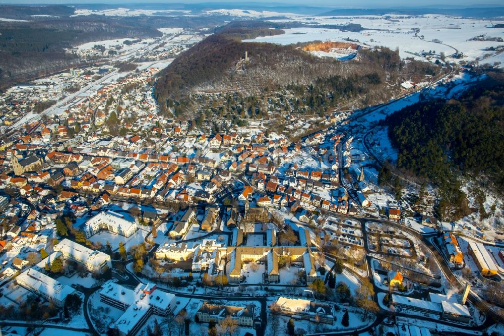 Luftbild Marsberg - Winterluftbild LWL - Wohnverbund in Marsberg im Bundesland Nordrhein-Westfalen