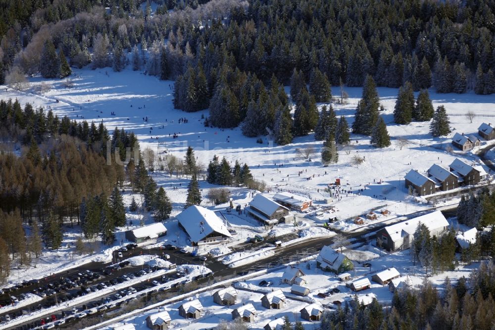 Luftaufnahme Torfhaus - Winterluftbild Ortsansicht in Torfhaus im Bundesland Niedersachsen, Deutschland