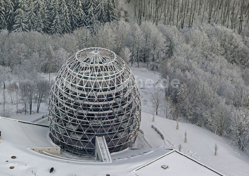 Luftbild Winterberg - Winterluftbild Oversum Vital Resort in Winterberg im Hochsauerland im Bundesland Nordrhein-Westfalen