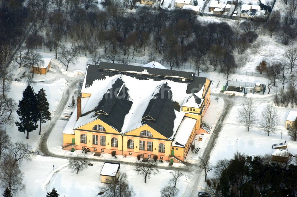 Berlin aus der Vogelperspektive: Winterluftbild Wasserwerk - Kaulsdorf in Berlin, Deutschland