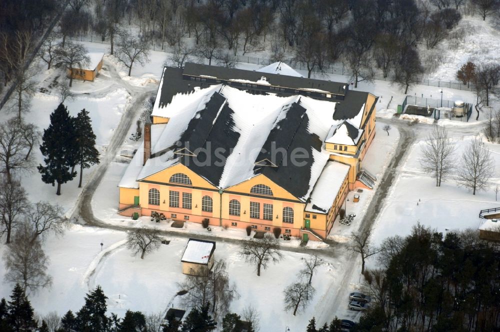 Luftbild Berlin - Winterluftbild Wasserwerk - Kaulsdorf in Berlin, Deutschland