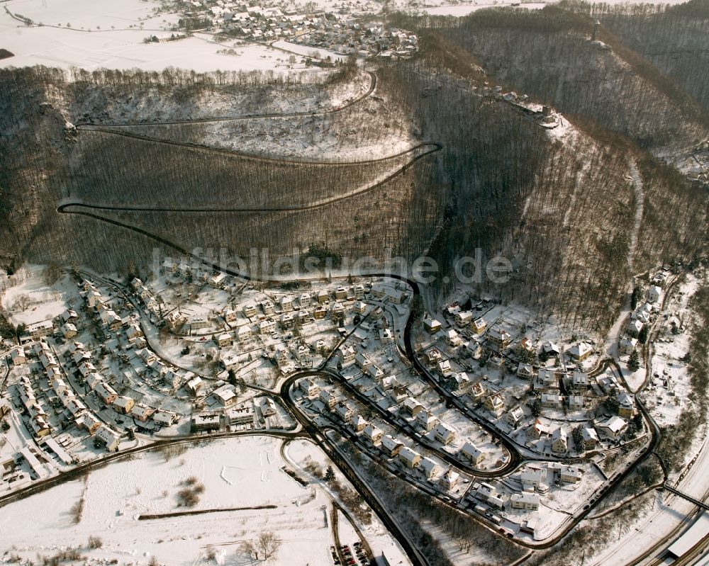 Luftbild Geislingen an der Steige - Winterluftbild Wohngebiet der Mehrfamilienhaussiedlung in Geislingen an der Steige im Bundesland Baden-Württemberg, Deutschland