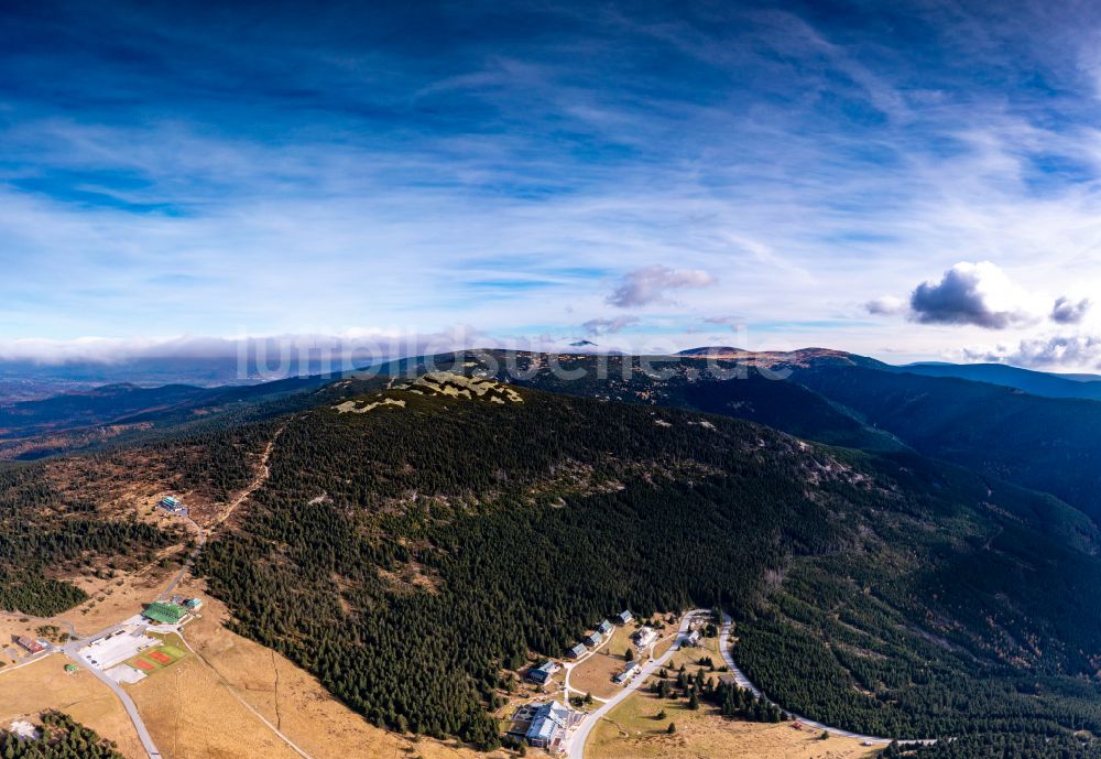 Luftbild Spindleruv Mlyn - Spindlermühle - Wintersportgebiet in Spindleruv Mlyn - Spindlermühle in Kralovehradecky kraj - Böhmen, Tschechien