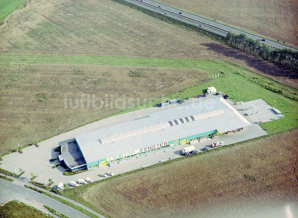 Luftaufnahme Dabergotz / BRB - WINTOP - Fensterwerk am Gewerbegebiet Dabergotz (westl. von Neuruppin an der Autobahn).