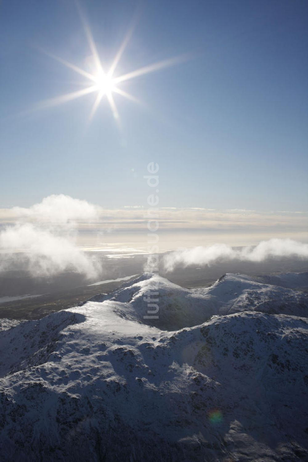 The Lake District von oben - Wintry mountains of the Lake District