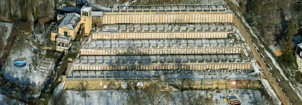 Potsdam aus der Vogelperspektive: Winzerberg und das dazugehörige Winzerhaus in Potsdam im Bundesland Brandenburg