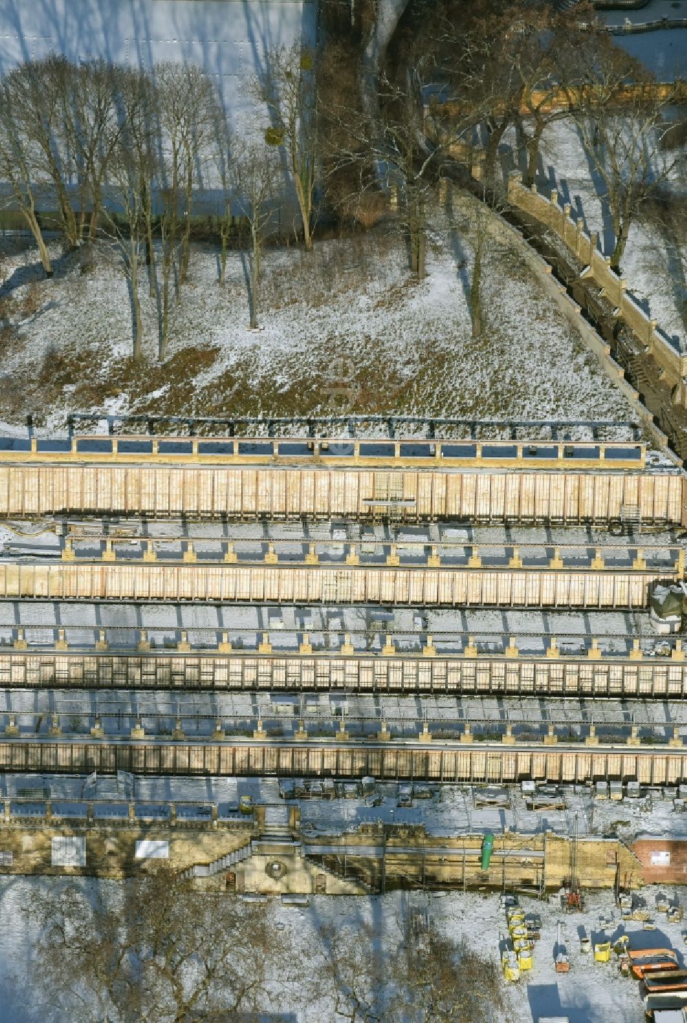 Luftaufnahme Potsdam - Winzerberg und das dazugehörige Winzerhaus in Potsdam im Bundesland Brandenburg