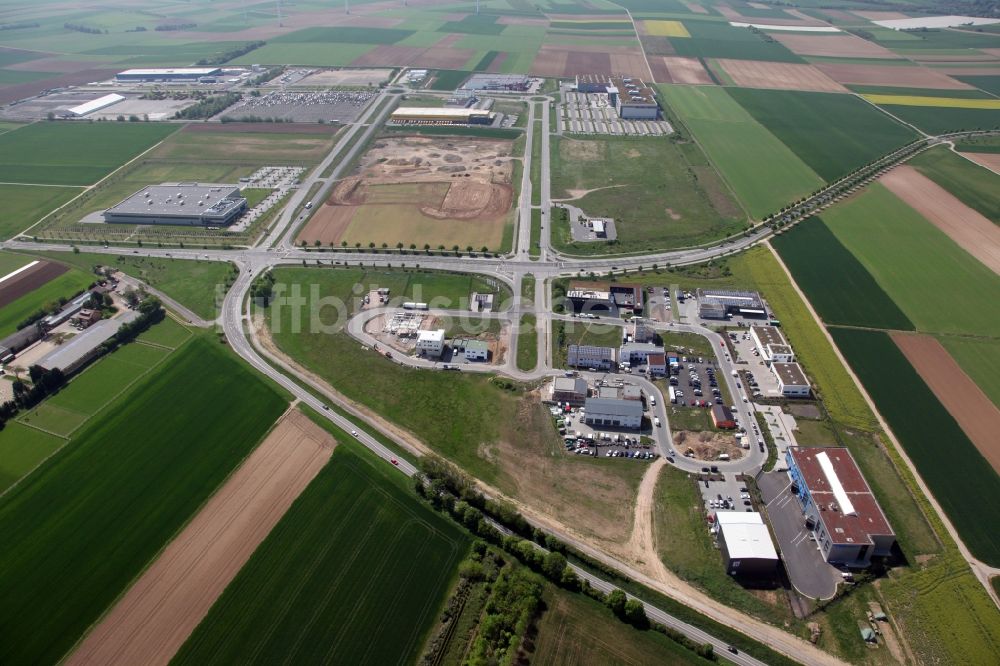 Luftbild Mainz - Wirtschaftspark Rhein-Main im Ortsteil Hechtsheim in Mainz im Bundesland Rheinland-Pfalz, Deutschland