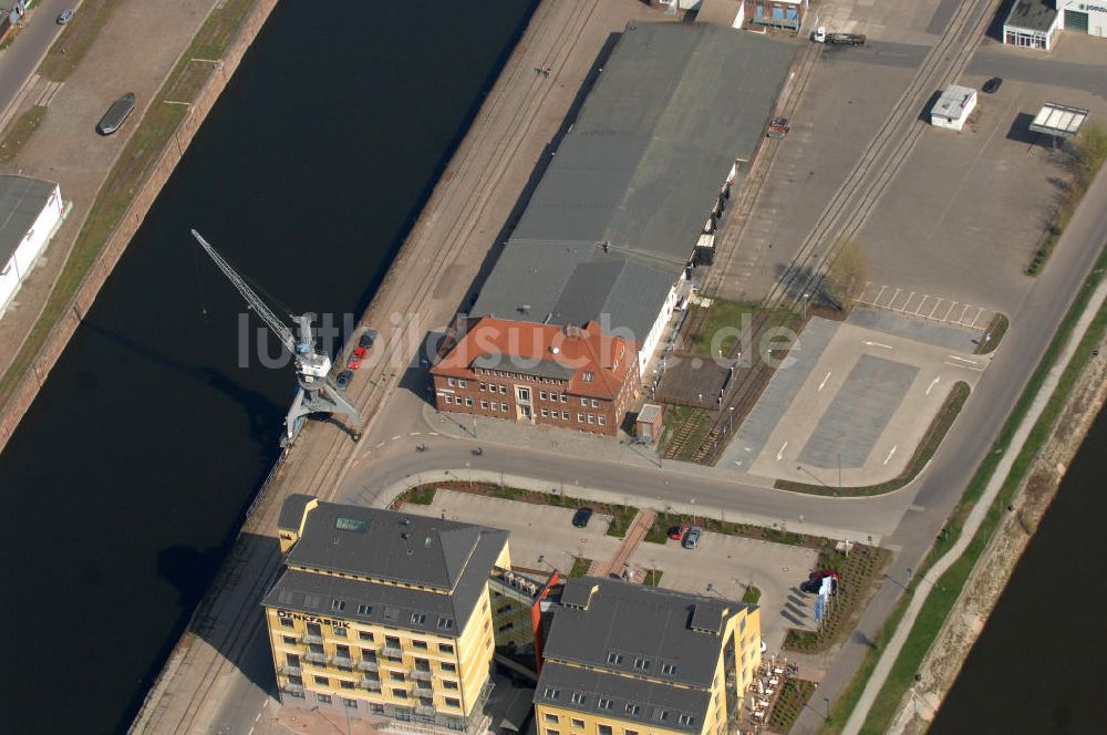 Luftbild Magdeburg - Wissenschaftshafen in Magdeburg