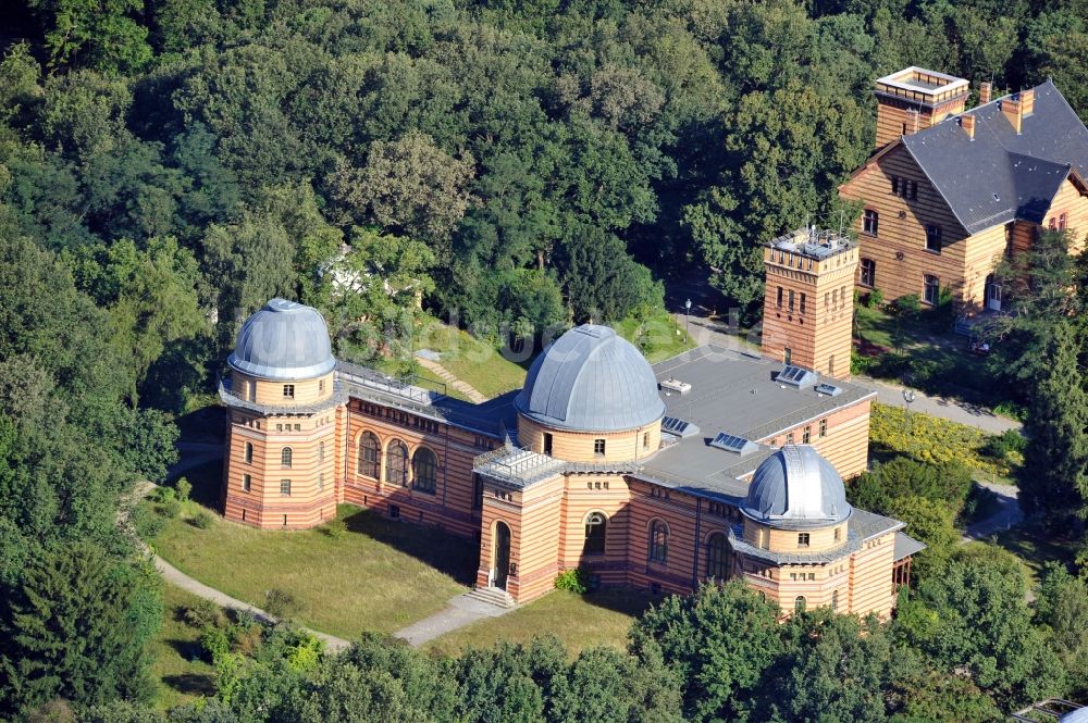 Luftaufnahme Potsdam - Wissenschaftspark Albert Einstein auf dem Telegrafenberg in Potsdam im Bundesland Brandenburg