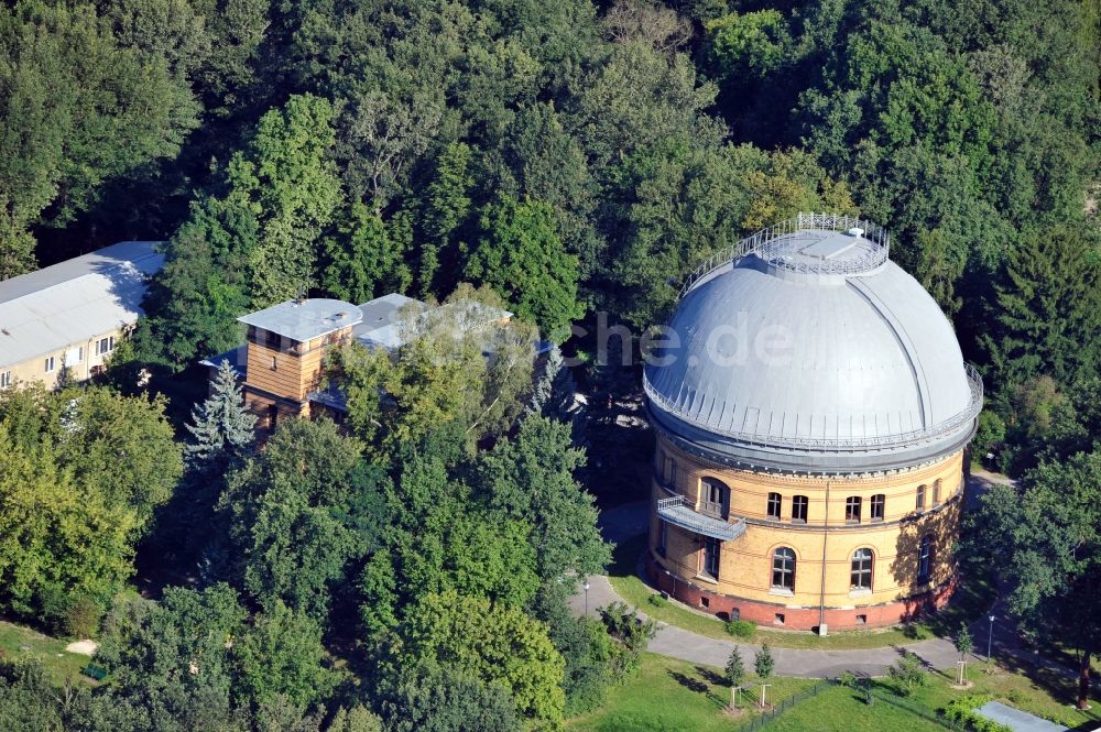 Potsdam aus der Vogelperspektive: Wissenschaftspark Albert Einstein auf dem Telegrafenberg in Potsdam im Bundesland Brandenburg