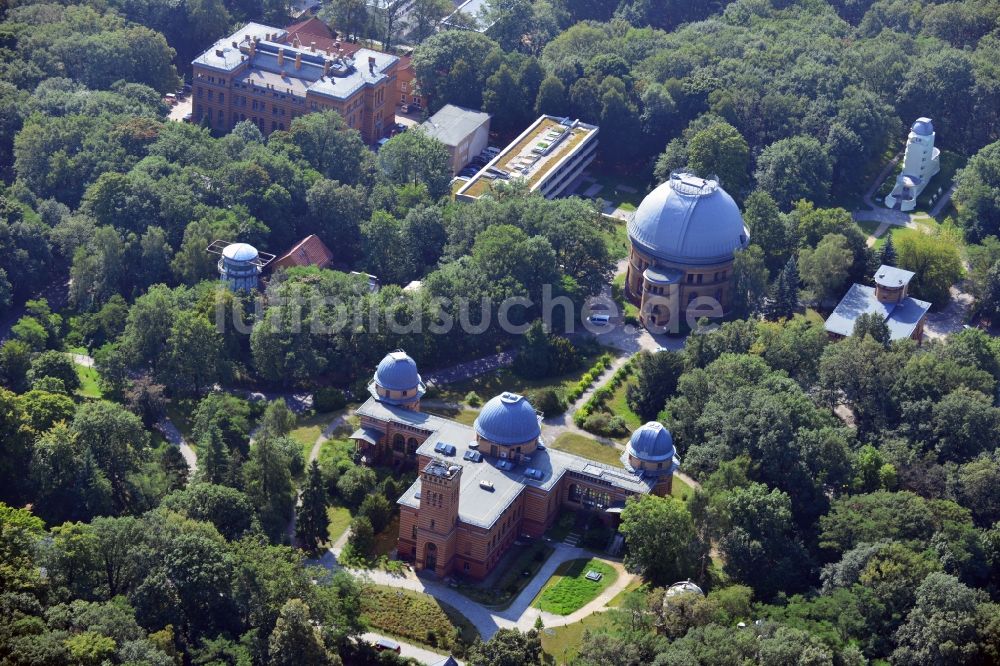 Potsdam aus der Vogelperspektive: Wissenschaftspark Albert Einstein auf dem Telegrafenberg in Potsdam im Bundesland Brandenburg