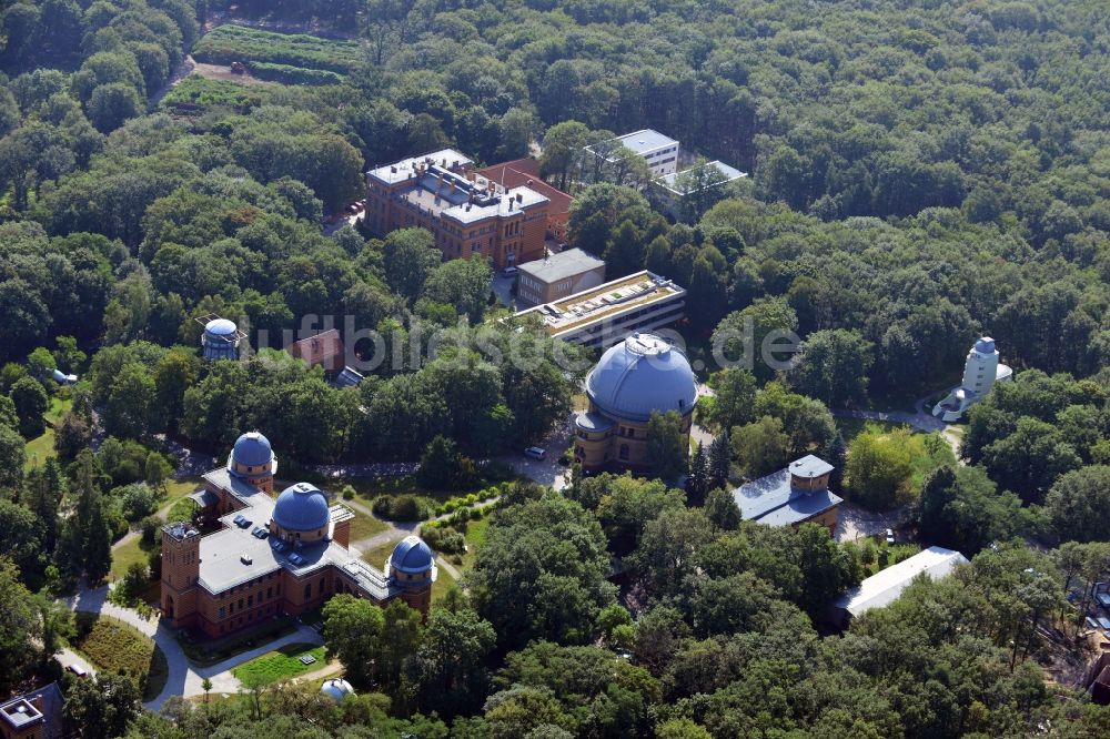 Luftbild Potsdam - Wissenschaftspark Albert Einstein auf dem Telegrafenberg in Potsdam im Bundesland Brandenburg