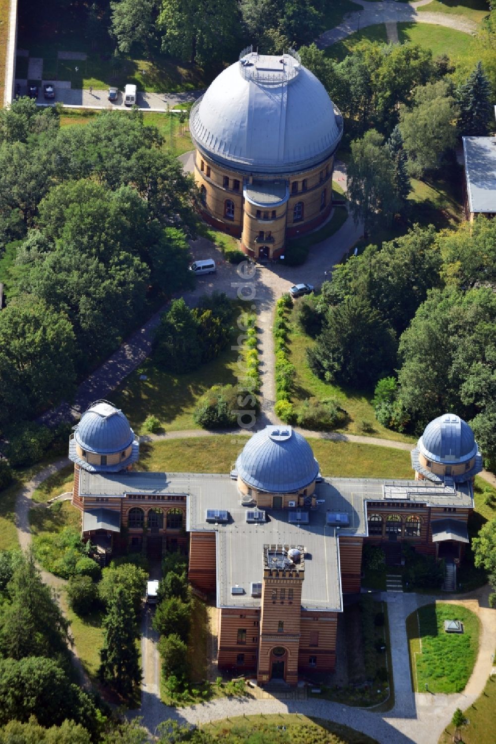 Potsdam von oben - Wissenschaftspark Albert Einstein auf dem Telegrafenberg in Potsdam im Bundesland Brandenburg