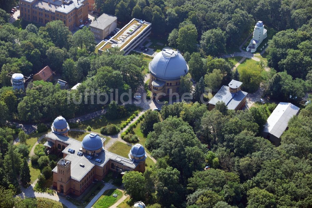 Potsdam aus der Vogelperspektive: Wissenschaftspark Albert Einstein auf dem Telegrafenberg in Potsdam im Bundesland Brandenburg