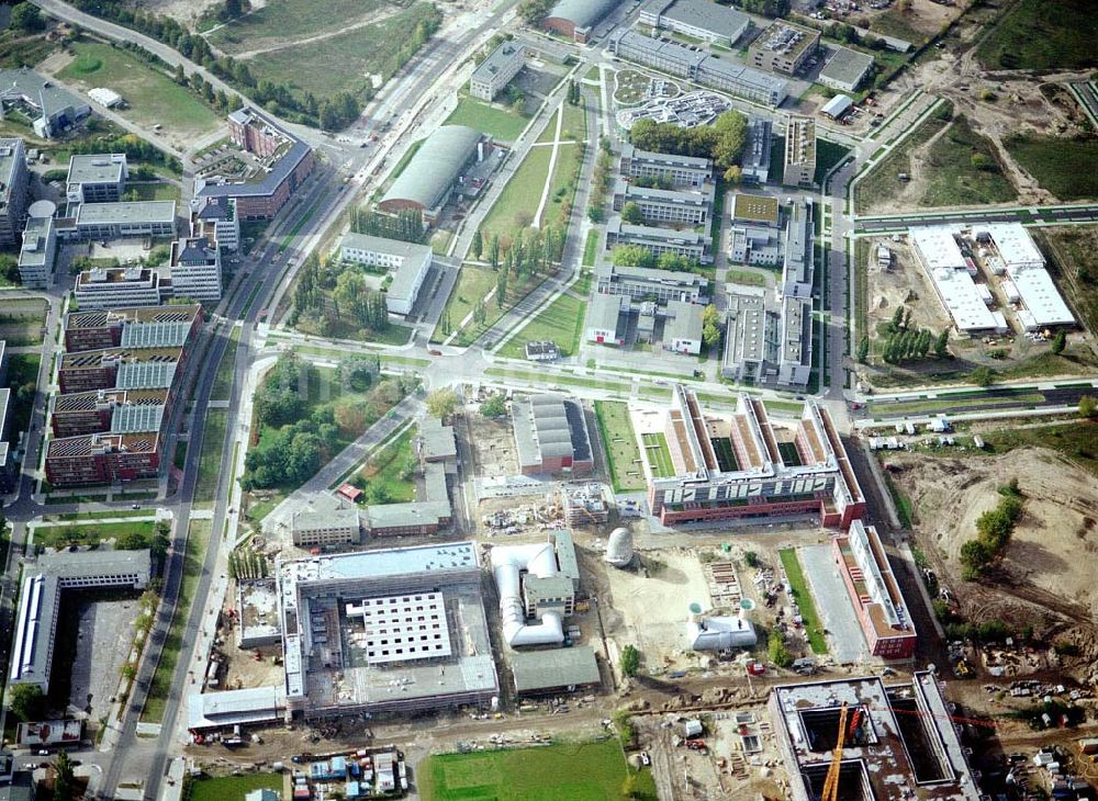 Berlin - Adlershof von oben - WISTAS Gelände am Gelände des ehem. Flugplatzes Berlin - Johannisthal.