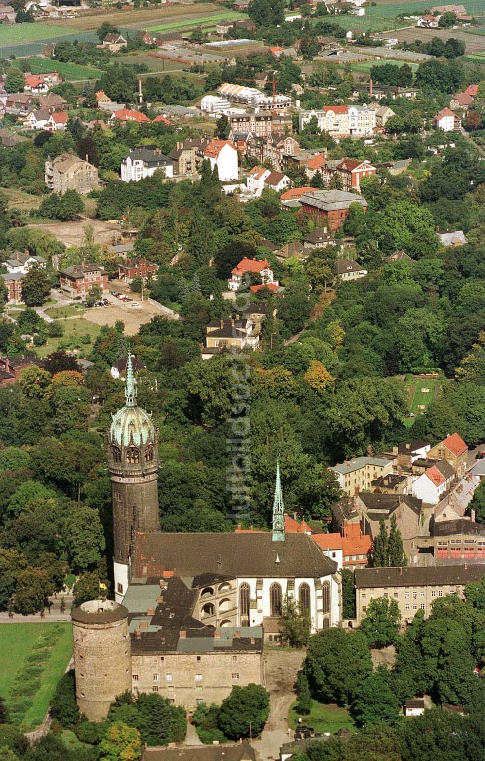 Wittenberg / Brandenburg aus der Vogelperspektive: Wittenberg