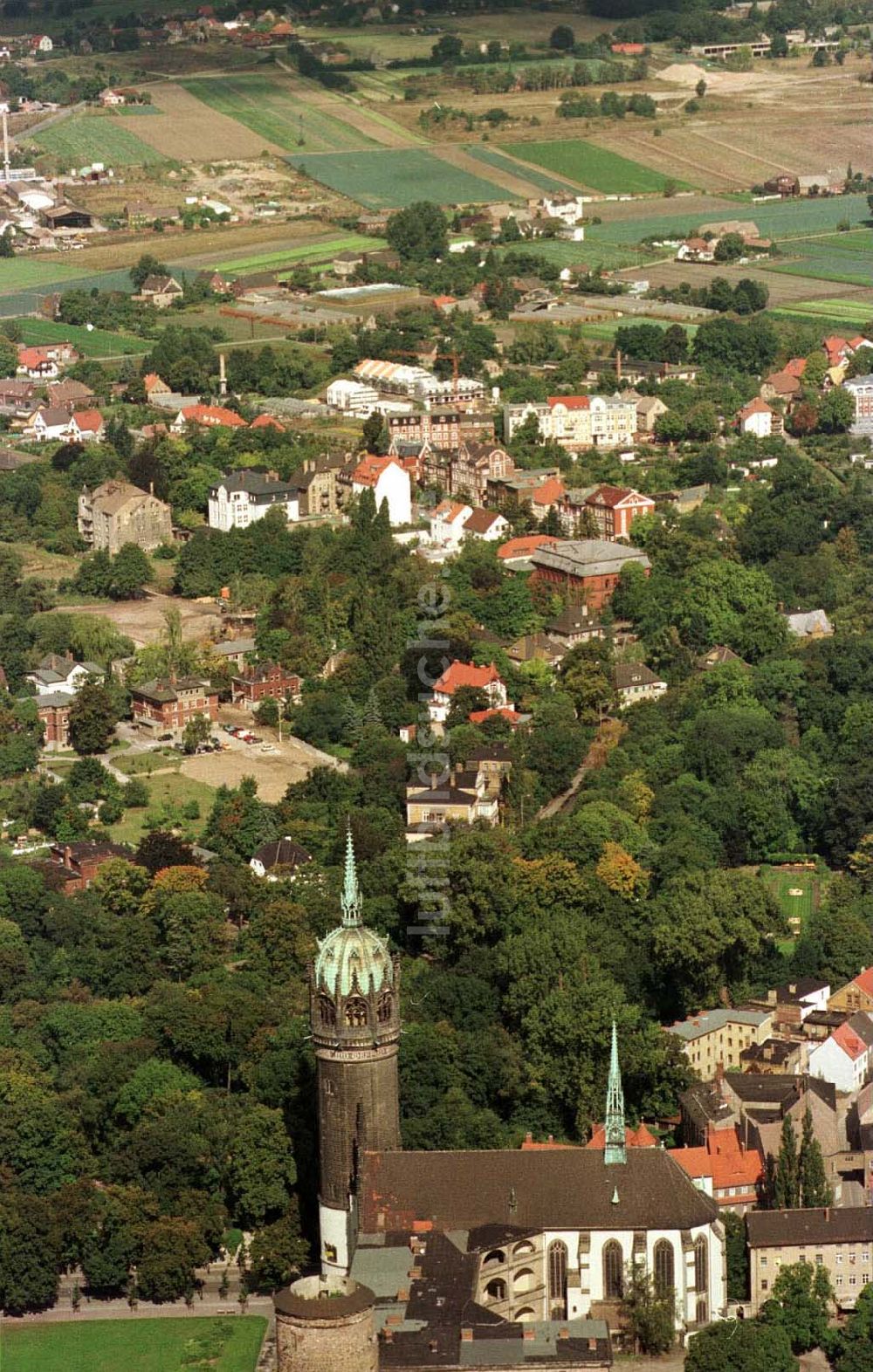 Wittenberg / Brandenburg von oben - Wittenberg