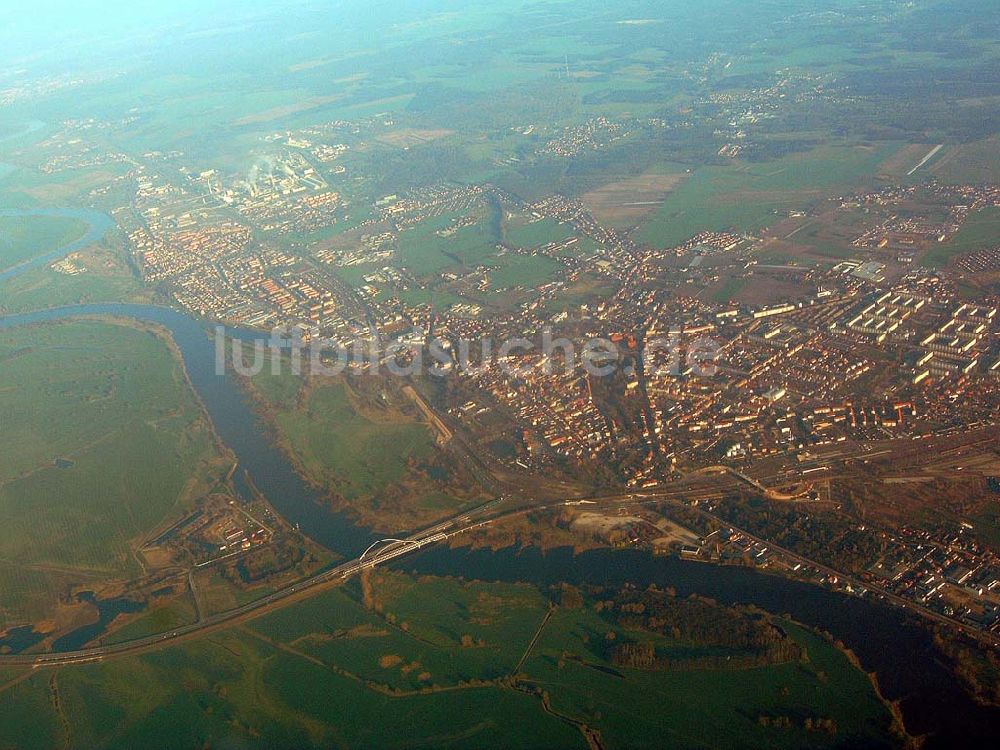 Luftbild Wittenberg - Wittenberg an der Elbe 15.04.04 Foto: Christin Wilde