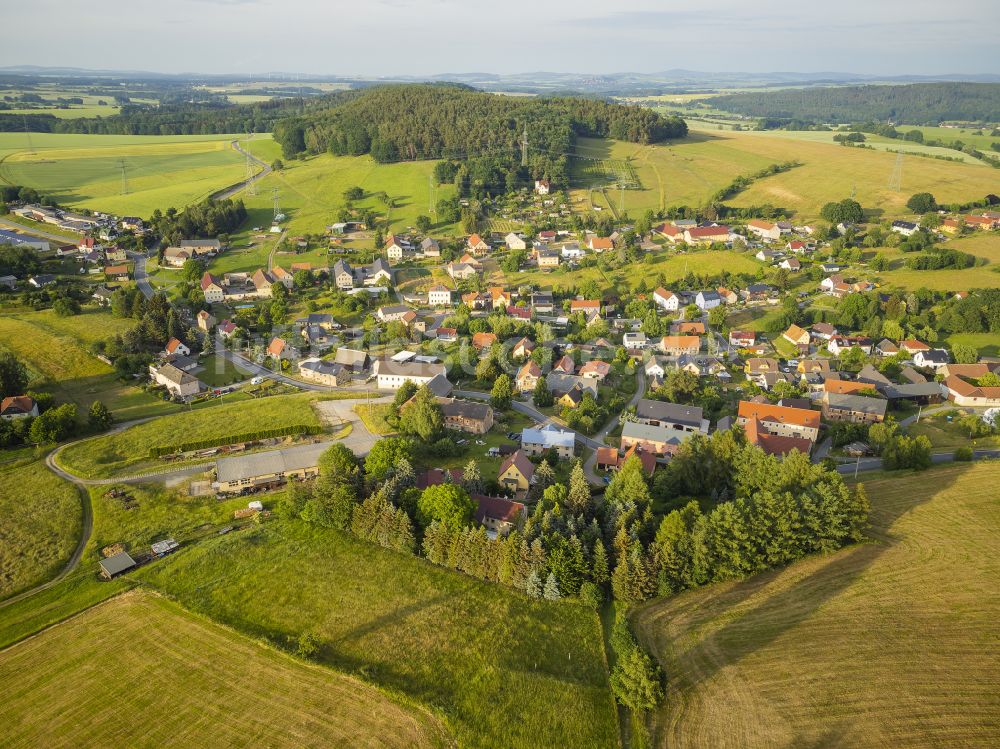 Luftbild Dürrröhrsdorf-Dittersbach - Wünschendorf im Bundesland Sachsen, Deutschland