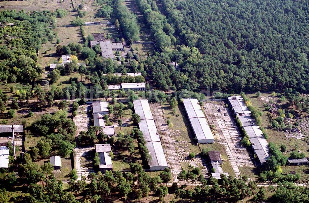 Wünsdorf (Brandenburg) von oben - Wünsdorf (Brandenburg) 21.09.2003 Gelände des ehemaligen russischen Oberkommando