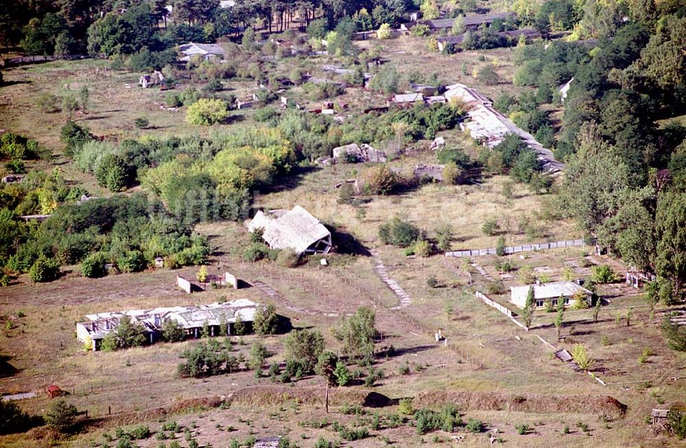 Wünsdorf (Brandenburg) von oben - Wünsdorf (Brandenburg) 21.09.2003 Gelände des ehemaligen russischen Oberkommando