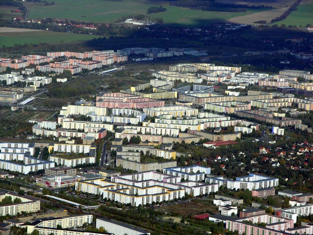 Luftbild Berlin - Wohbauten in Berlin-Hellersdorf