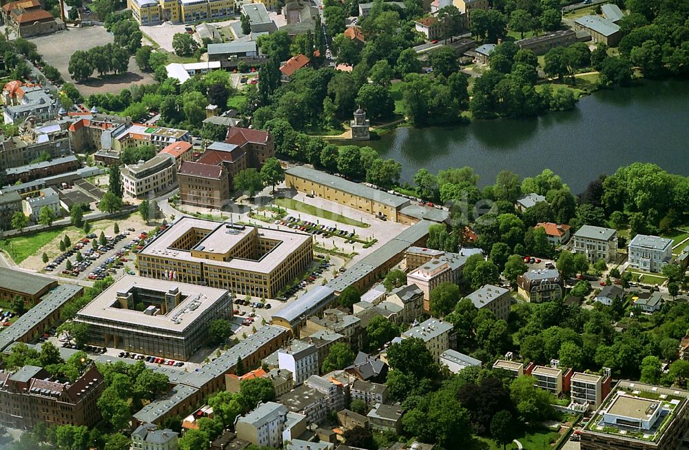 Luftaufnahme Potsdam - Wohn- und Bürogebäude in Potsdam im Bundesland Brandenburg