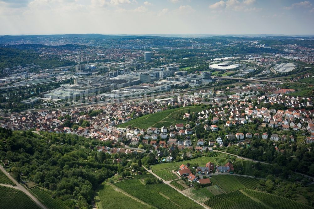 Stuttgart Von Oben Wohn Und Geschaftshaus Viertel Benzviertel In Stuttgart Im Bundesland Baden Wurttemberg