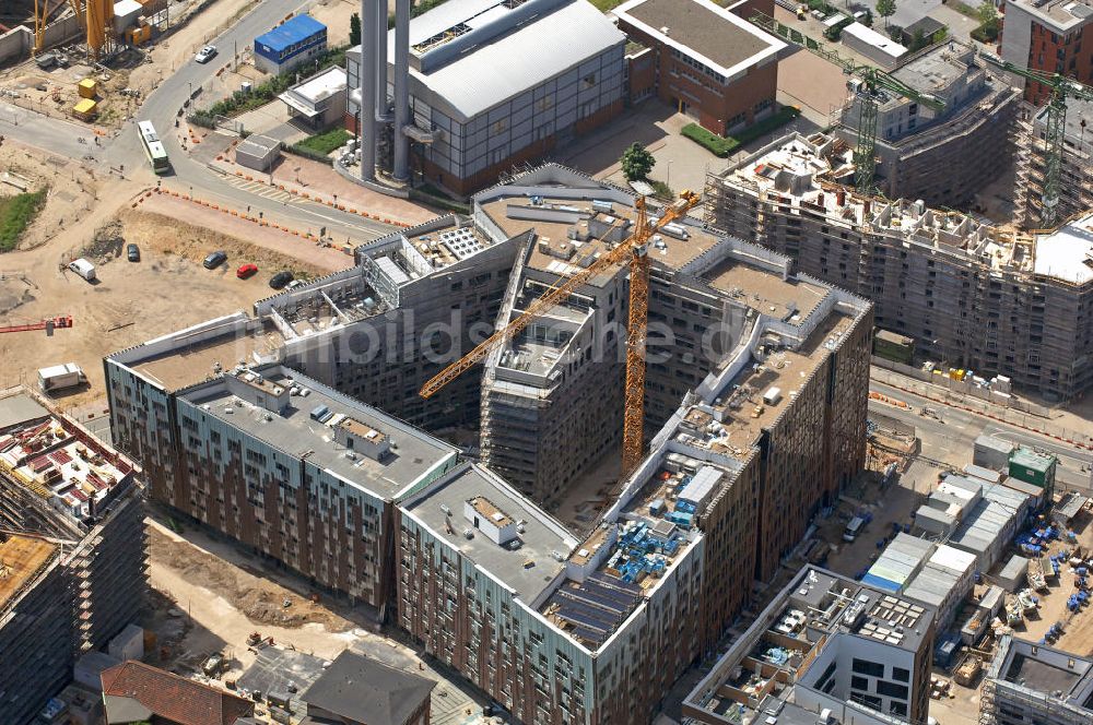 Hamburg aus der Vogelperspektive: Wohn- und Geschäftsgebäude Sumatra in HafenCity