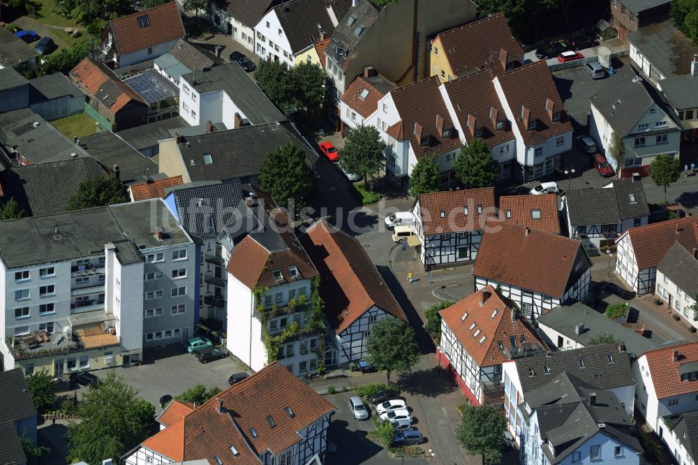 Luftaufnahme Unna - Wohn- und Geschäftshaus der MARKUS GEROLD UNTERNEHMENSGRUPPE in Unna im Bundesland Nordrhein-Westfalen