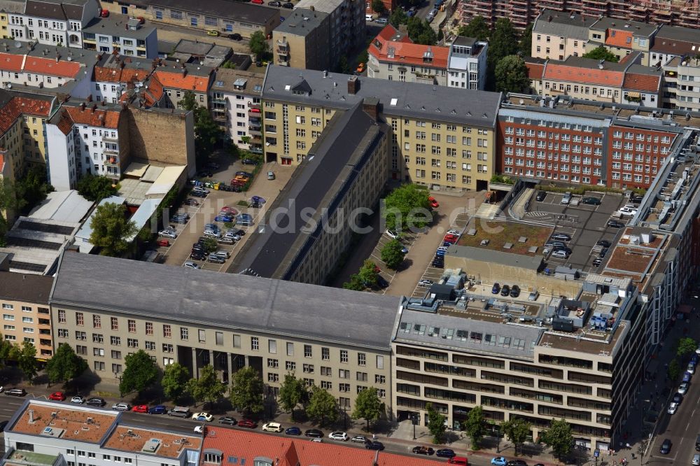 Luftbild Berlin - Wohn- und Geschäftshaus- Neubau- Gebäude Bismarck - Karree an der Bismarckstraße in Berlin Charlottenburg